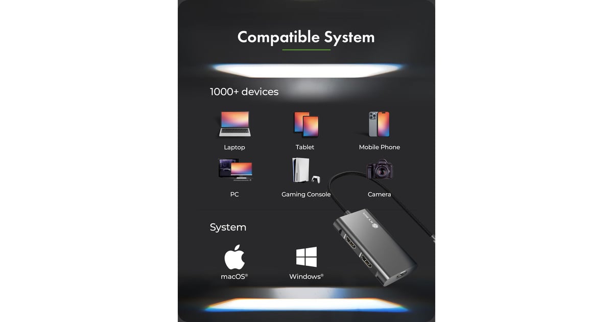 ICY BOXIB-AD1030-C USB-C naar HDMI adapter  (Zwart)