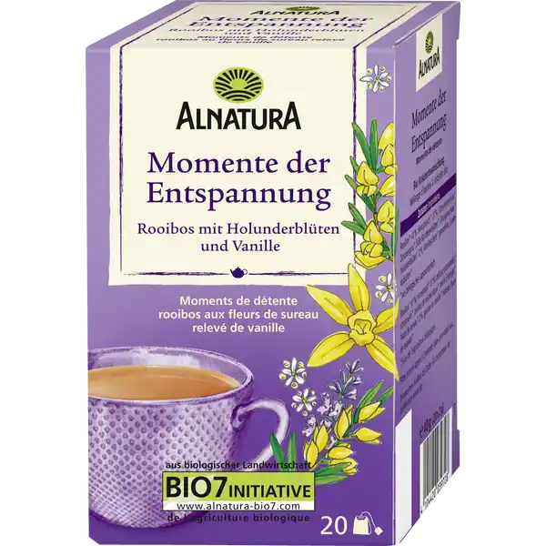 Bio Tee Momente der Entspannung