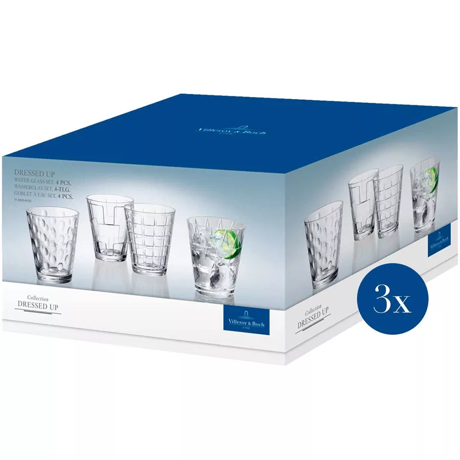 Villeroy & Boch Wassergläser Dressed Up 310 ml 12er Set transparent