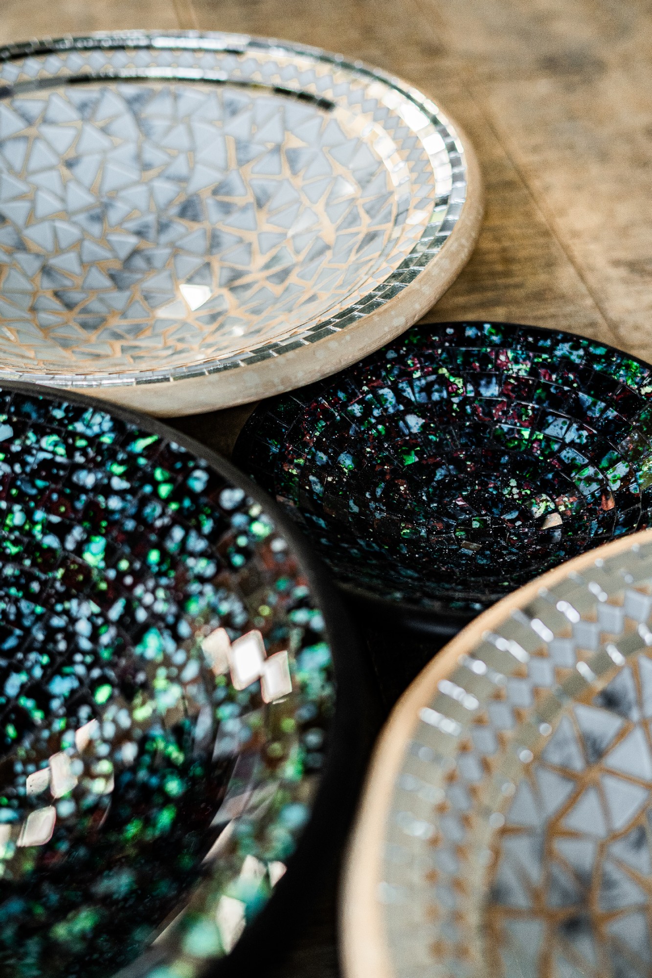 Mosaikteller 'Renoir', multicolor, in 3 Größen von fischer's lagerhaus