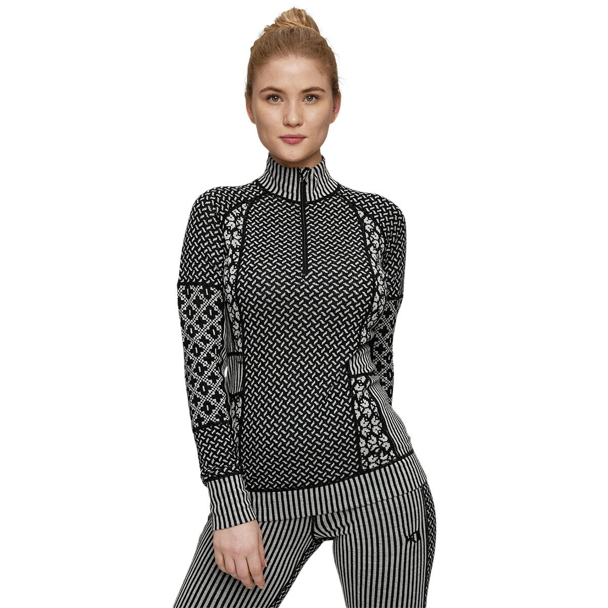 Kari Traa Smekker Half Zip Merino Uld Skiundertrøje Dame