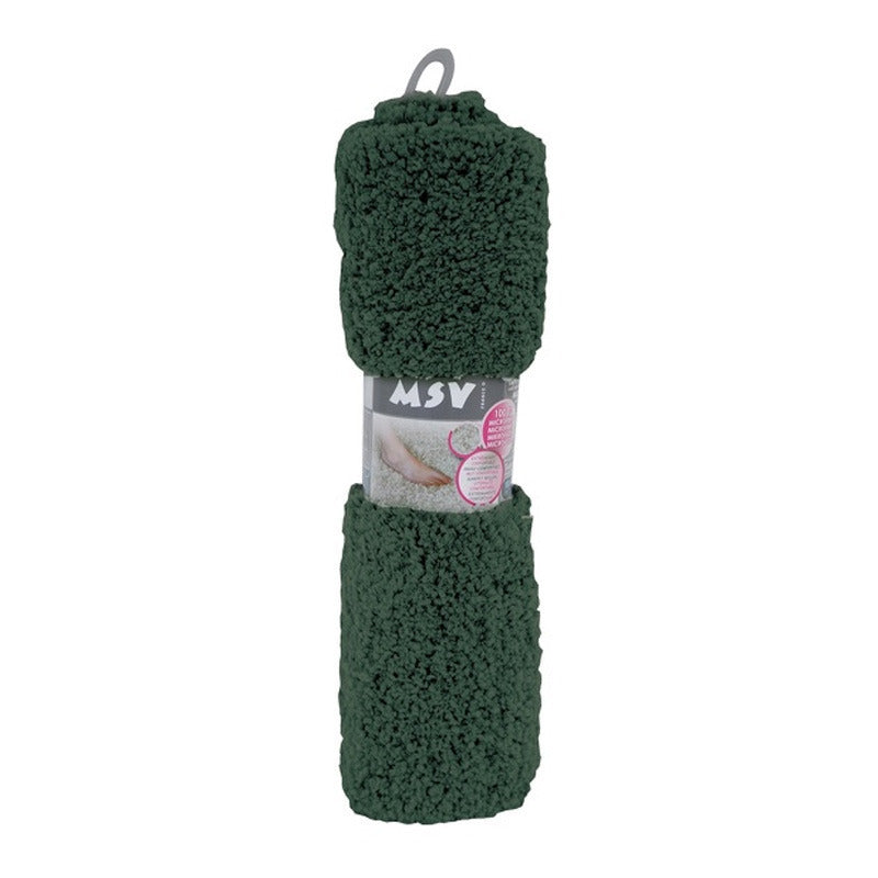 MSV Badkamerkleedje|badmat voor op vloer - donkergroen - 50 x 70 cm