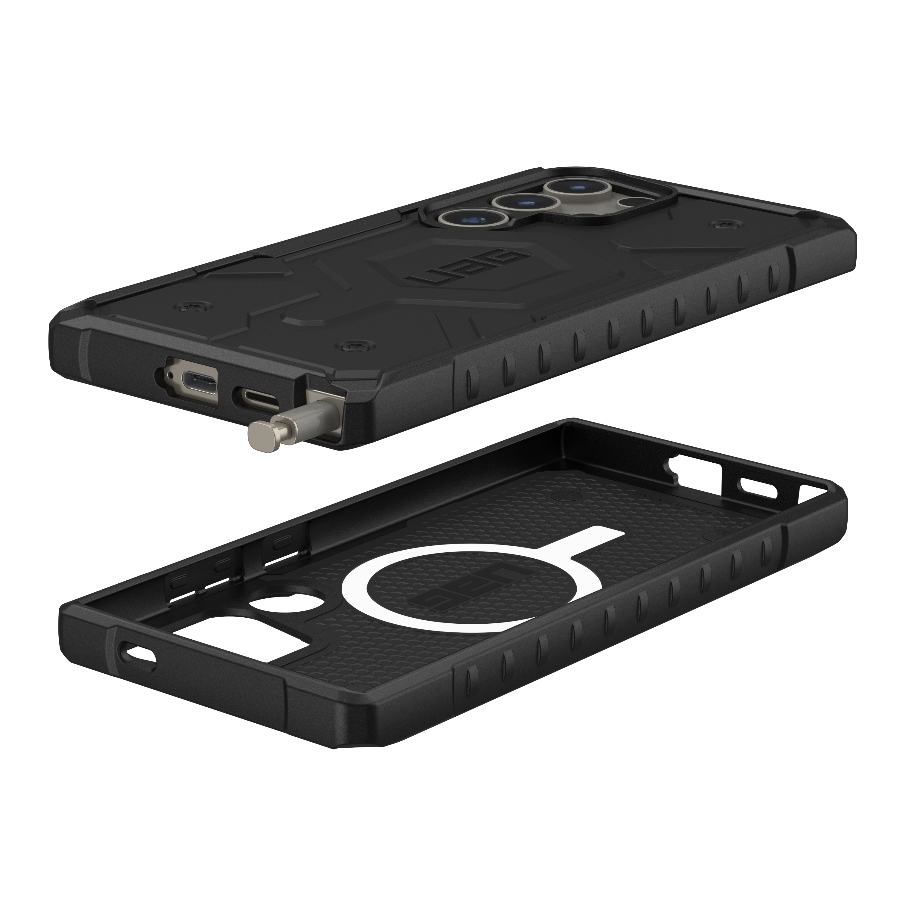 Samsung Galaxy S24 Ultra Schutzhülle Pathfinder MagSafe-Modul (214424114040) - Schwarz