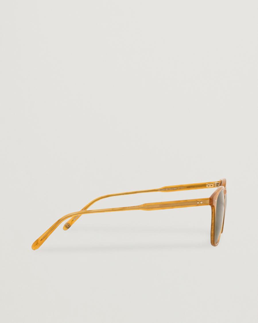 Garrett Leight Brooks 47 Sunglasses Butterscotch/Green Polarized