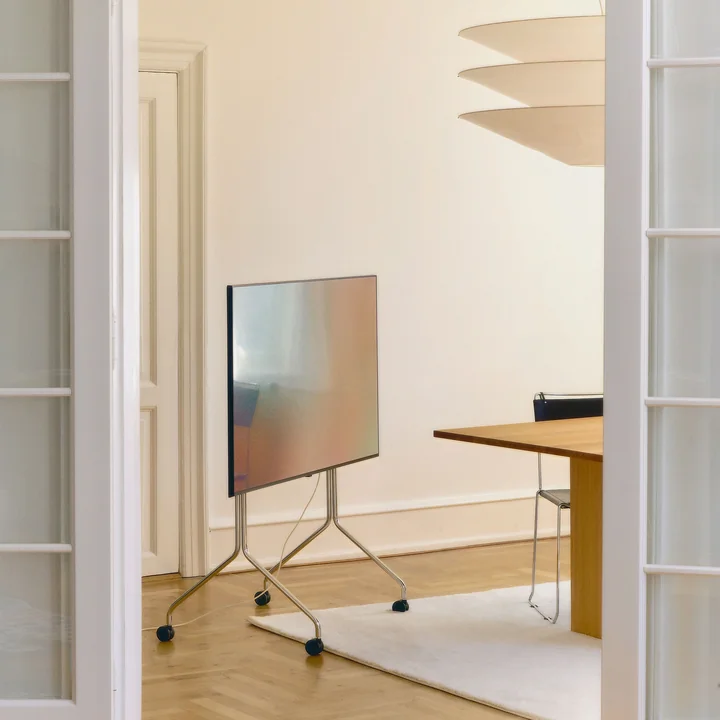 Pedestal - Moon Rollin' Tall TV Ständer, 44 - 70 Zoll, chrome
