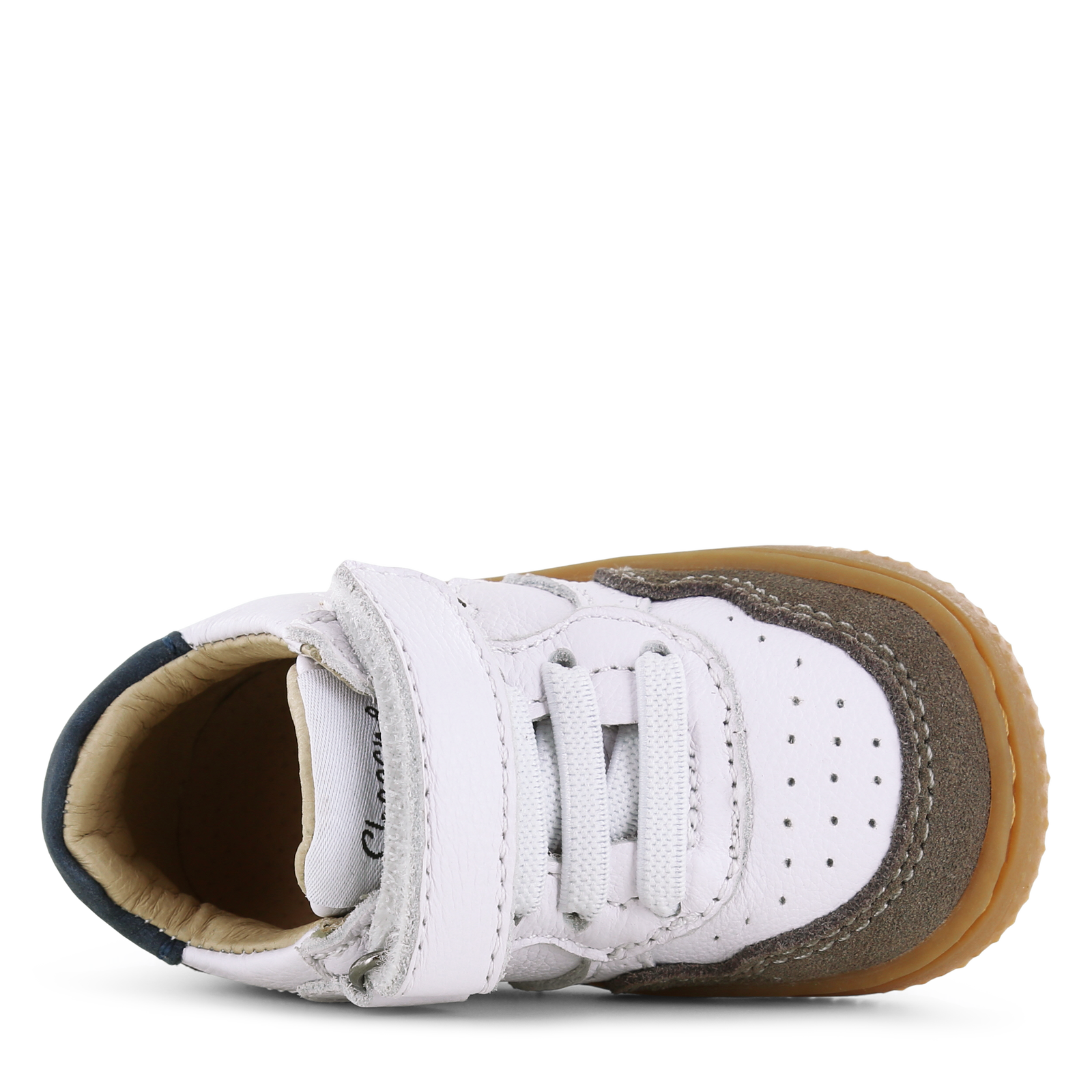Shoesme wit-taupe basket sneakertje Leer | Sale