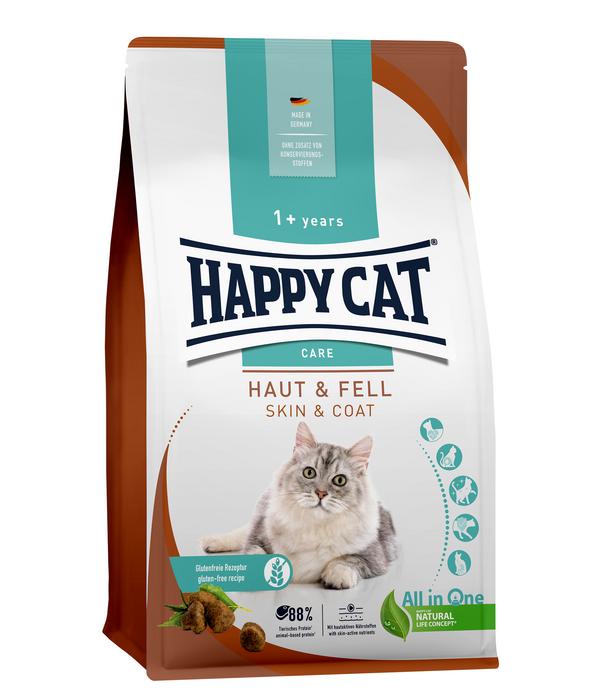 Happy Cat Trockenfutter für Katzen Care Haut