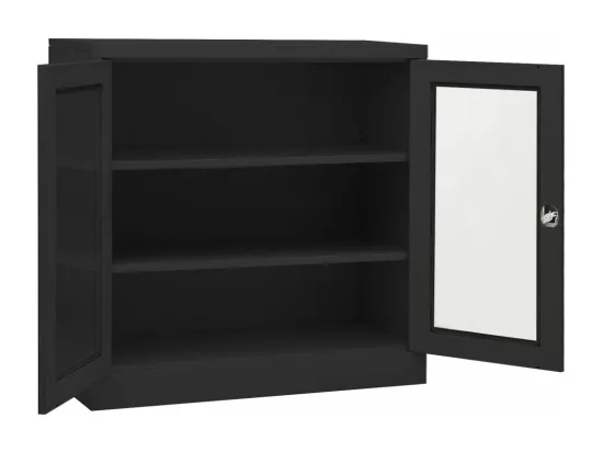 Armoire de bureau Anthracite 90x40x90 cm Acier