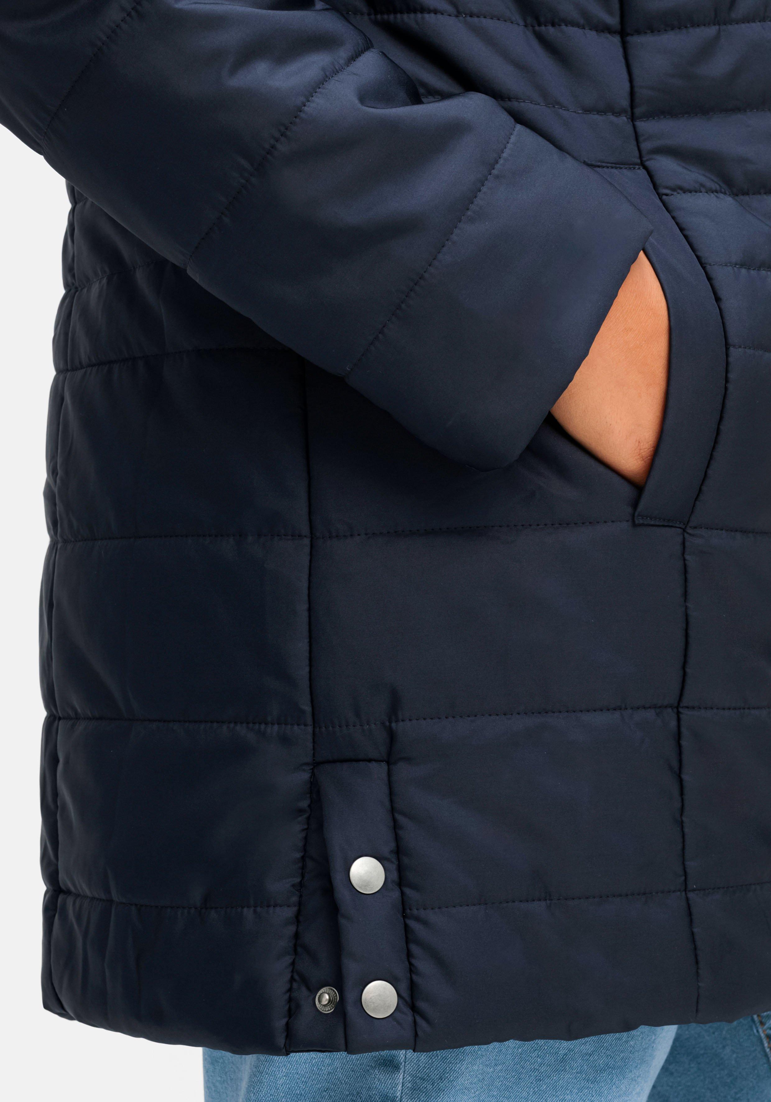 Warm wattierte Steppjacke mit Kapuze