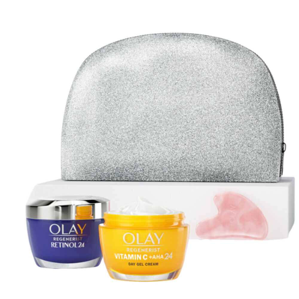 Olay Crèmes Geschenkset Vitamin C+AHA24 & Retinol24 Gua Sha1 set