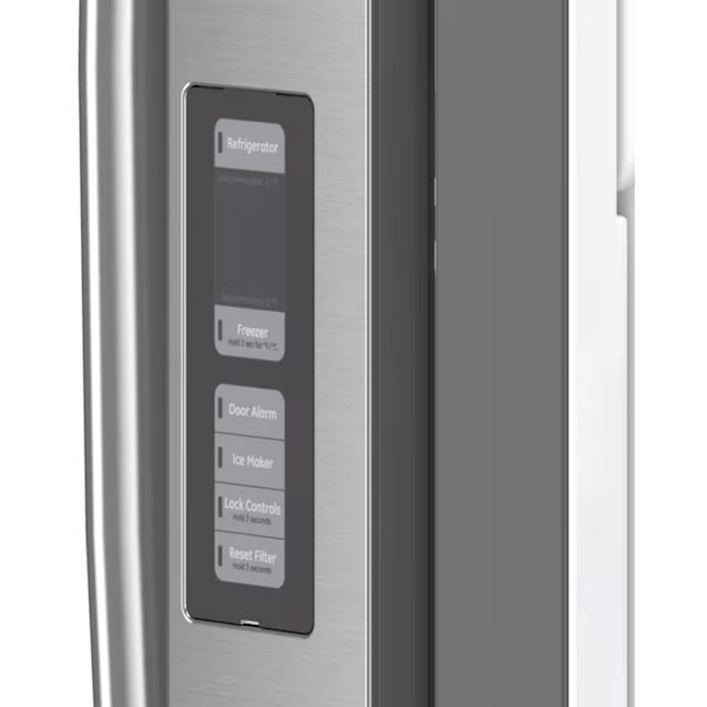 Refrigerador GE de 27 pés cúbicos com portas francesas e máquina de gelo (aço inoxidável resistente a impressões digitais) ENERGY STAR