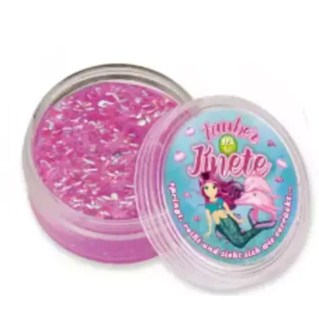 Lutz Mauder Zauberknete Springknete mit Glitzer Knete 50g, 1 Stück, 3-fach sortiert