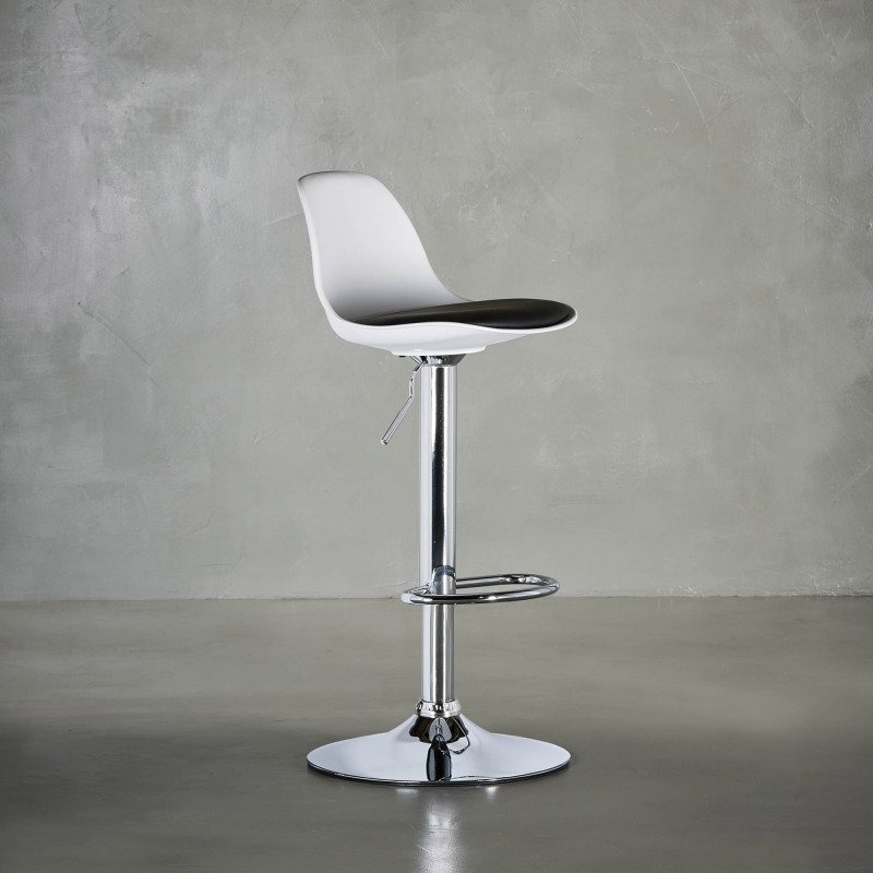 Tabouret réglable Kocy - pied chromé