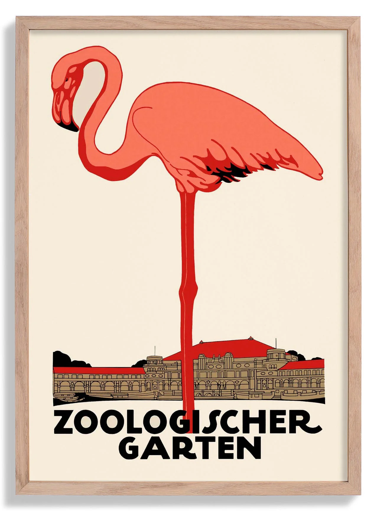 Flamingo Zoologischer Garten von Julius Klinger