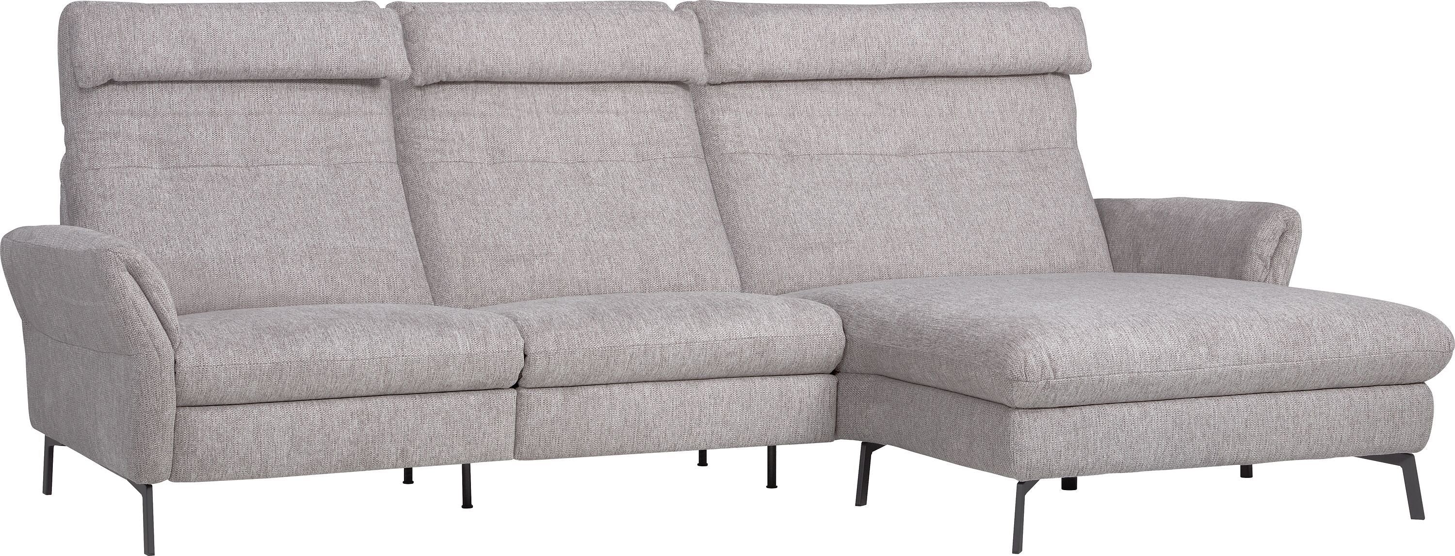 SEBO Ecksofa - Hellgrau / B: 284.0 cm x T: 161.0 cm x H: 84.0 cm