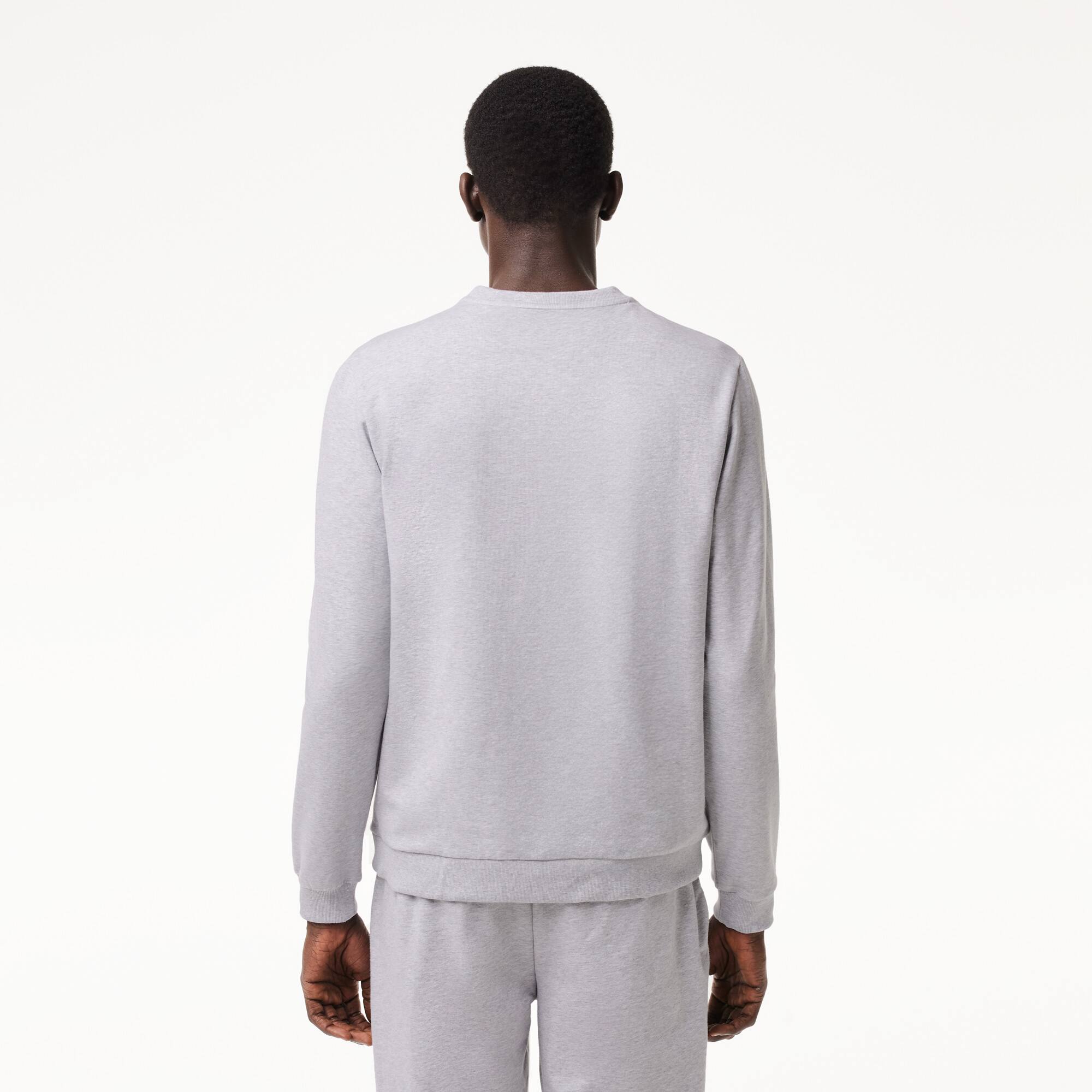 Herren-Sweatshirt aus Baumwoll-Fleece Loungewear - Grau - Lacoste - Herren