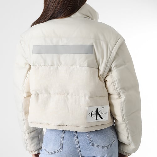 Doudoune Femme Mixed Media Puffer 1372 Beige
