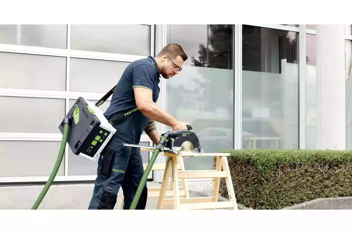 Festool CTMC SYS HPC 4,0 I-Plus 36V (2x18V) Li-Ion accu stofzuiger set (4x4.0Ah) - 2400L/min - M-klasse