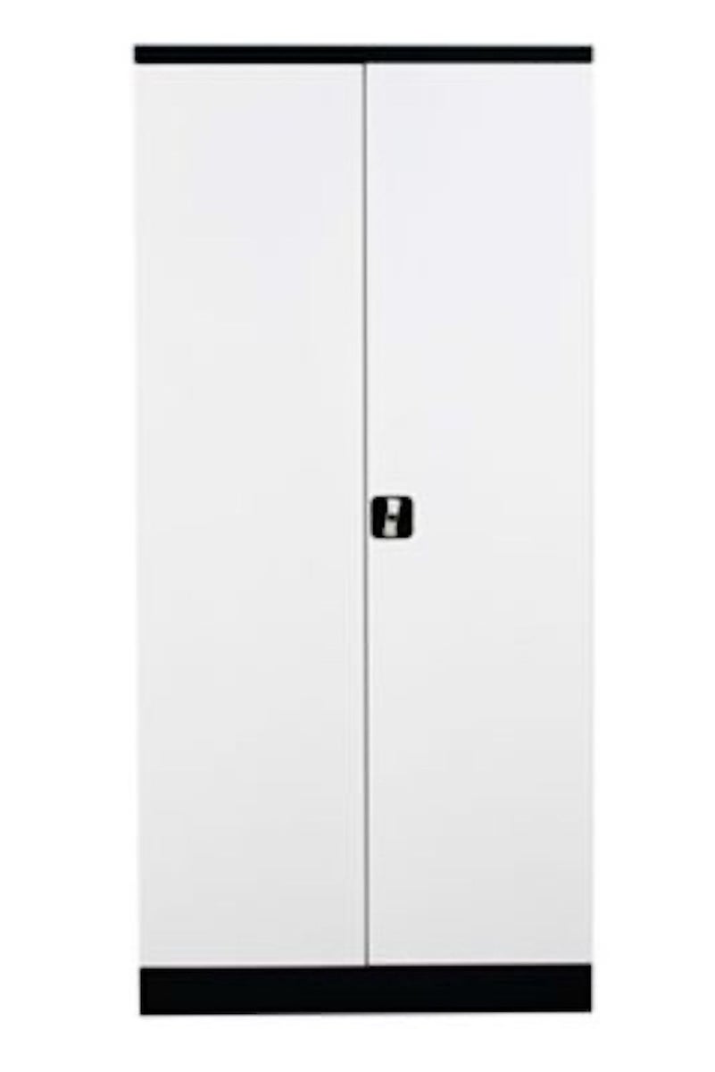 PROREGAL Stalen kast Bee 4 planken HxBxD 195 x 92 x 50 cm Gepoedercoat en versterkt plankmateriaal Antraciet & Wit