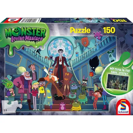 Schmidt Spiele Puzzle - Monster Loving Maniacs: Lustige Monsterparty, 150 Teile
