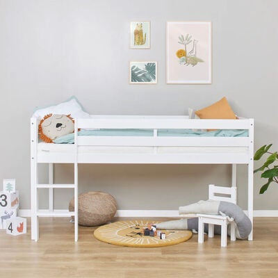 Hoppekids ECO Comfort  Halvhøy Loftseng 90x200, Hvit