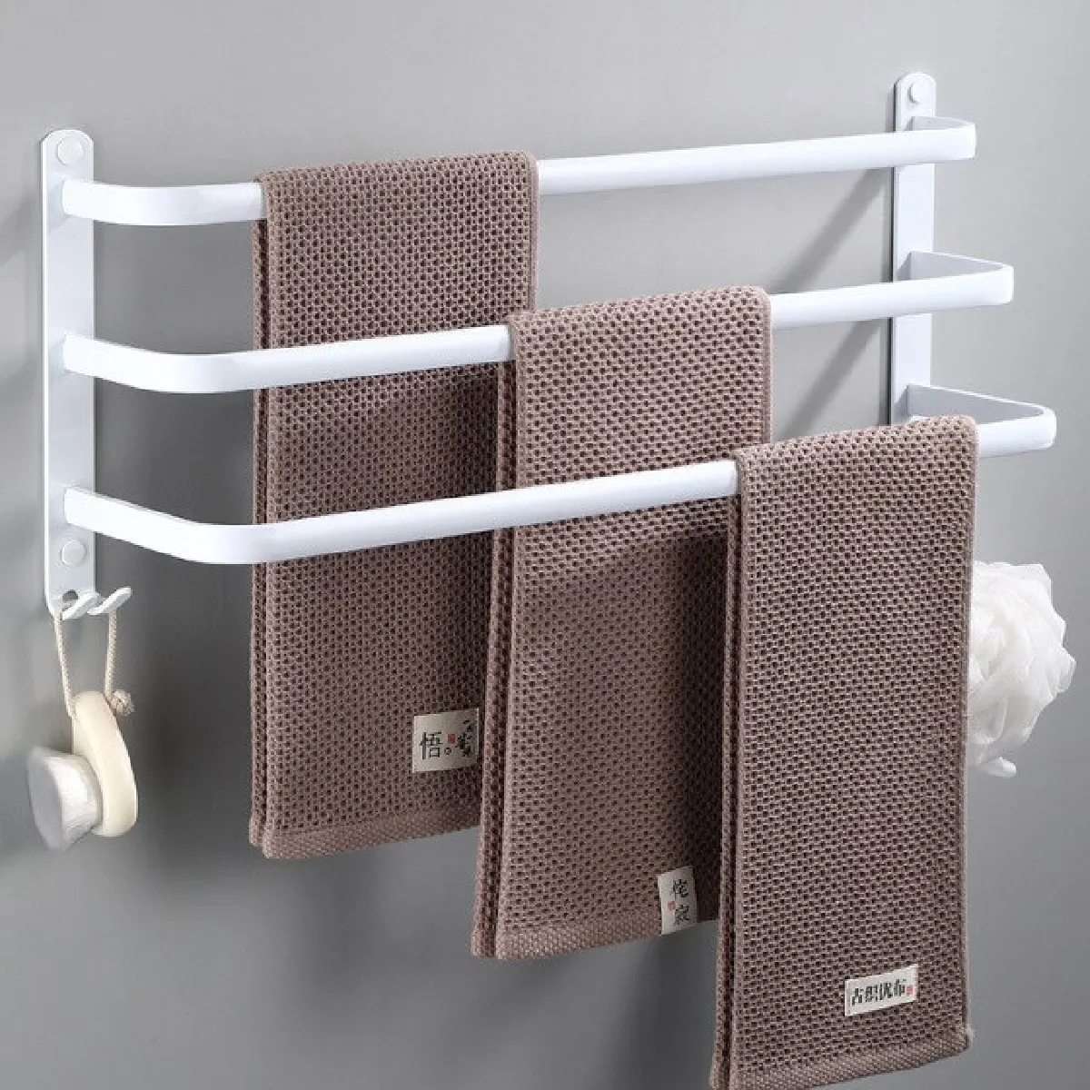 Universal Espace Blanc Porte-Serviettes Aluminium
