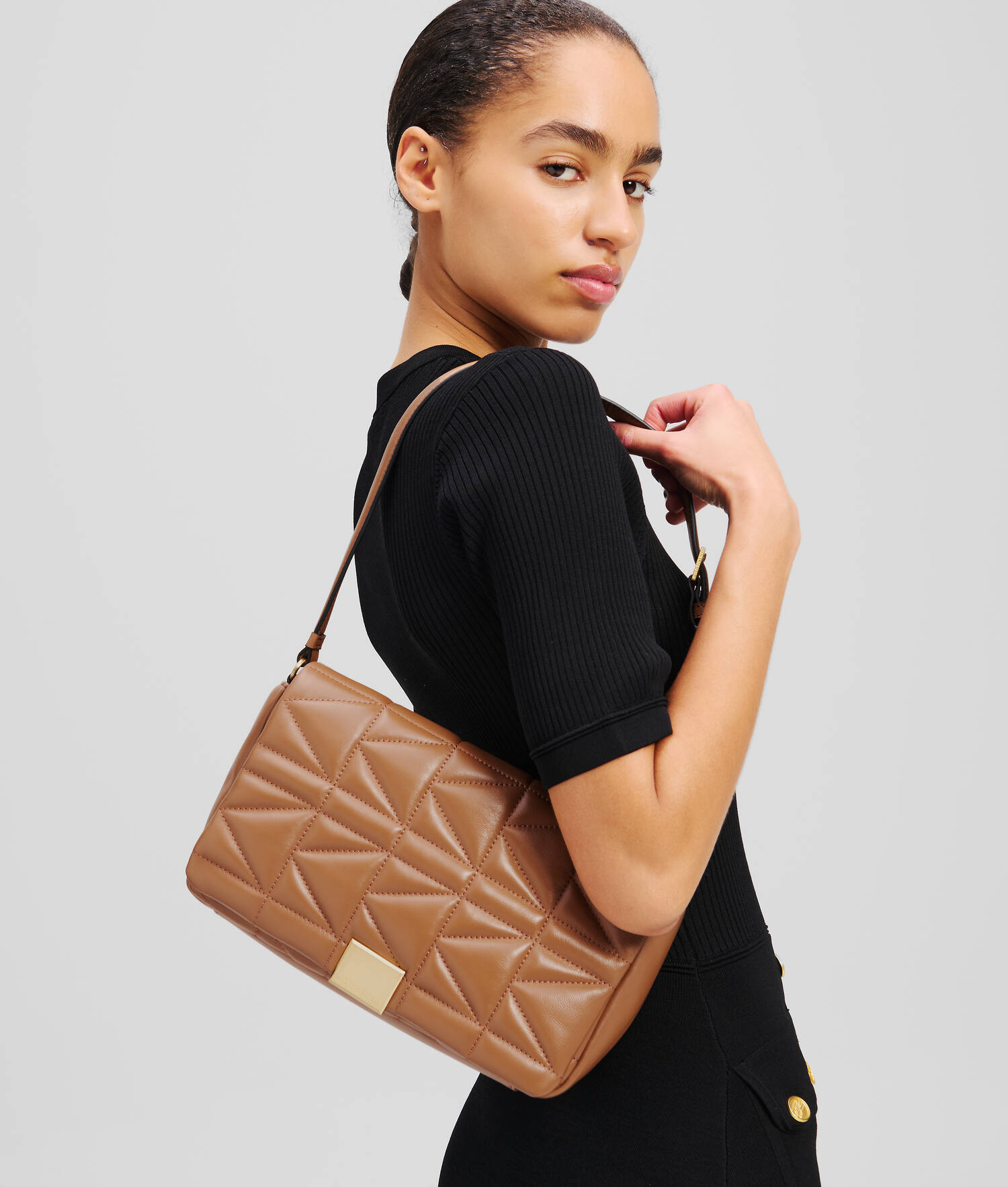 SAC PORTÉ ÉPAULE DE TAILLE MOYENNE K/KUILT - Terra