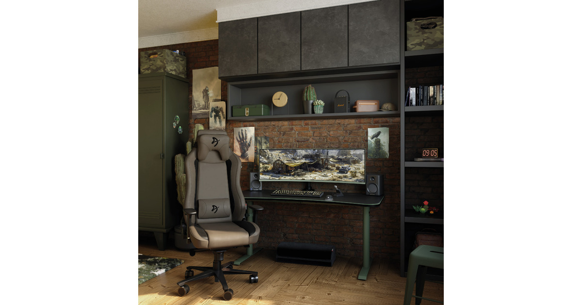ArozziArena Gaming Desk - Forest Green  (Groen)