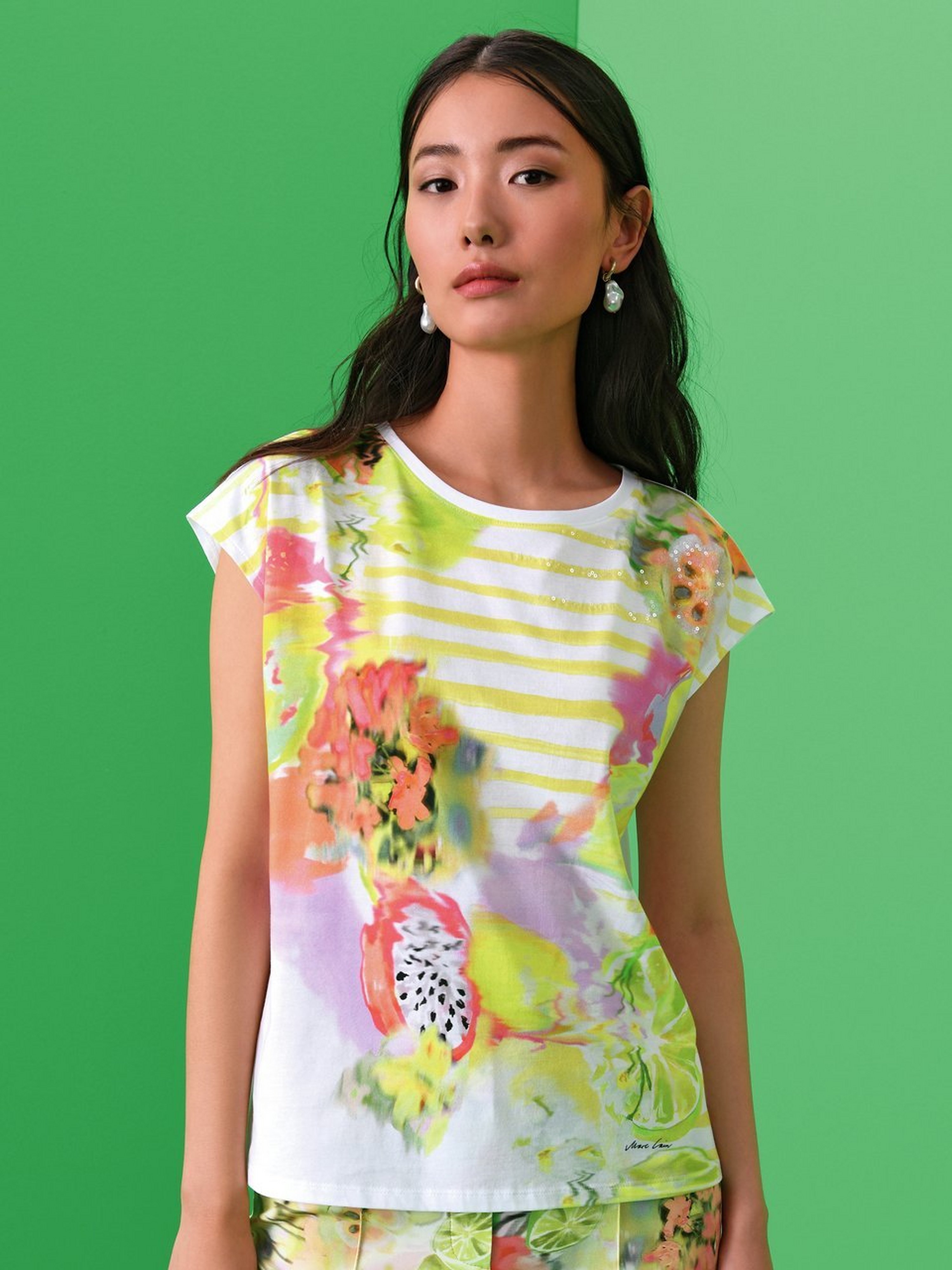 Rundhals-Shirt
