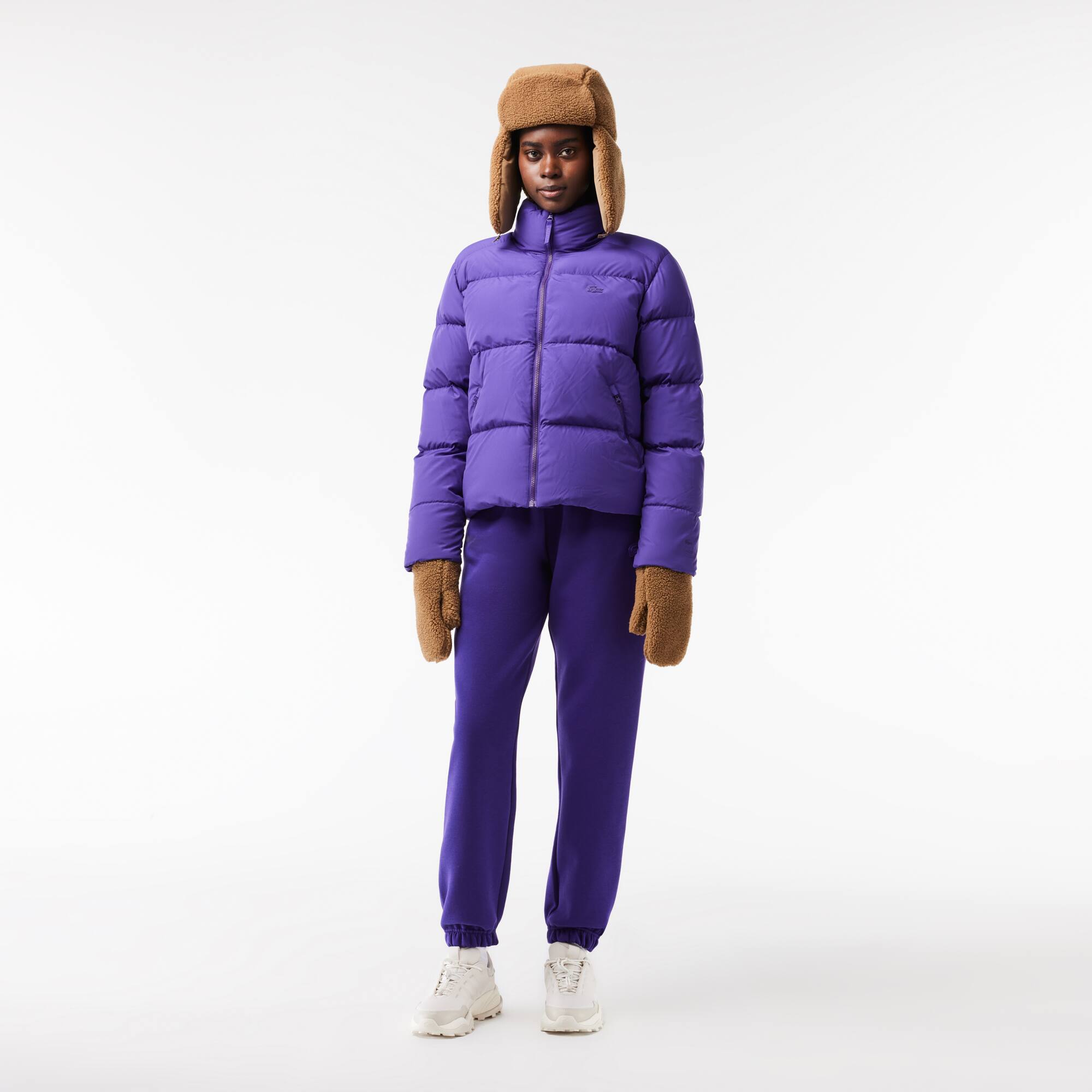 Pantalon de survêtement Jogger en molleton gratté Pantalons de survêtement - Violet - Lacoste - Femme