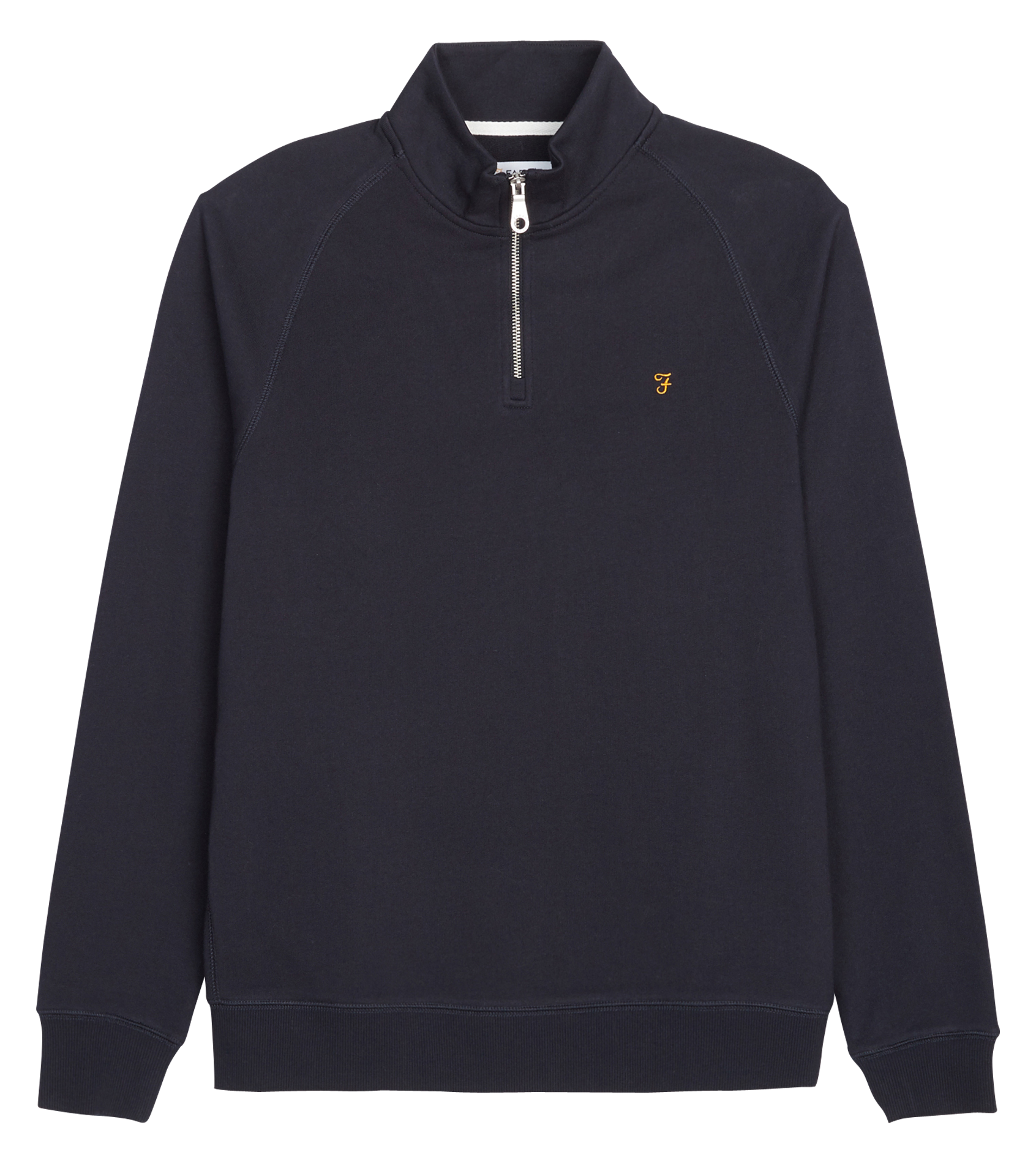 JIM - Sweat col zippé regular-fit en coton bio | Bleu
