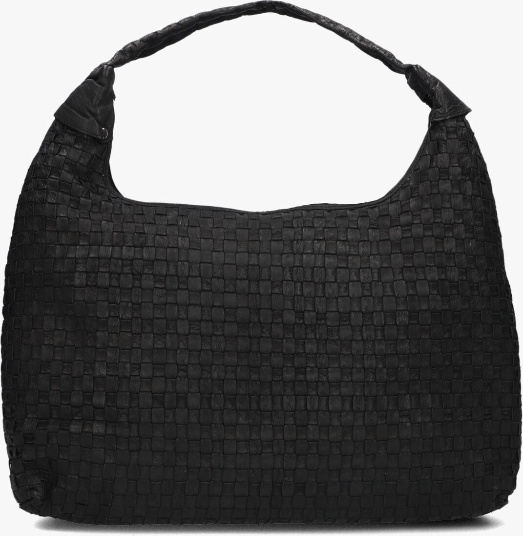 zwarte núnoo schoudertas maxi dandy braided