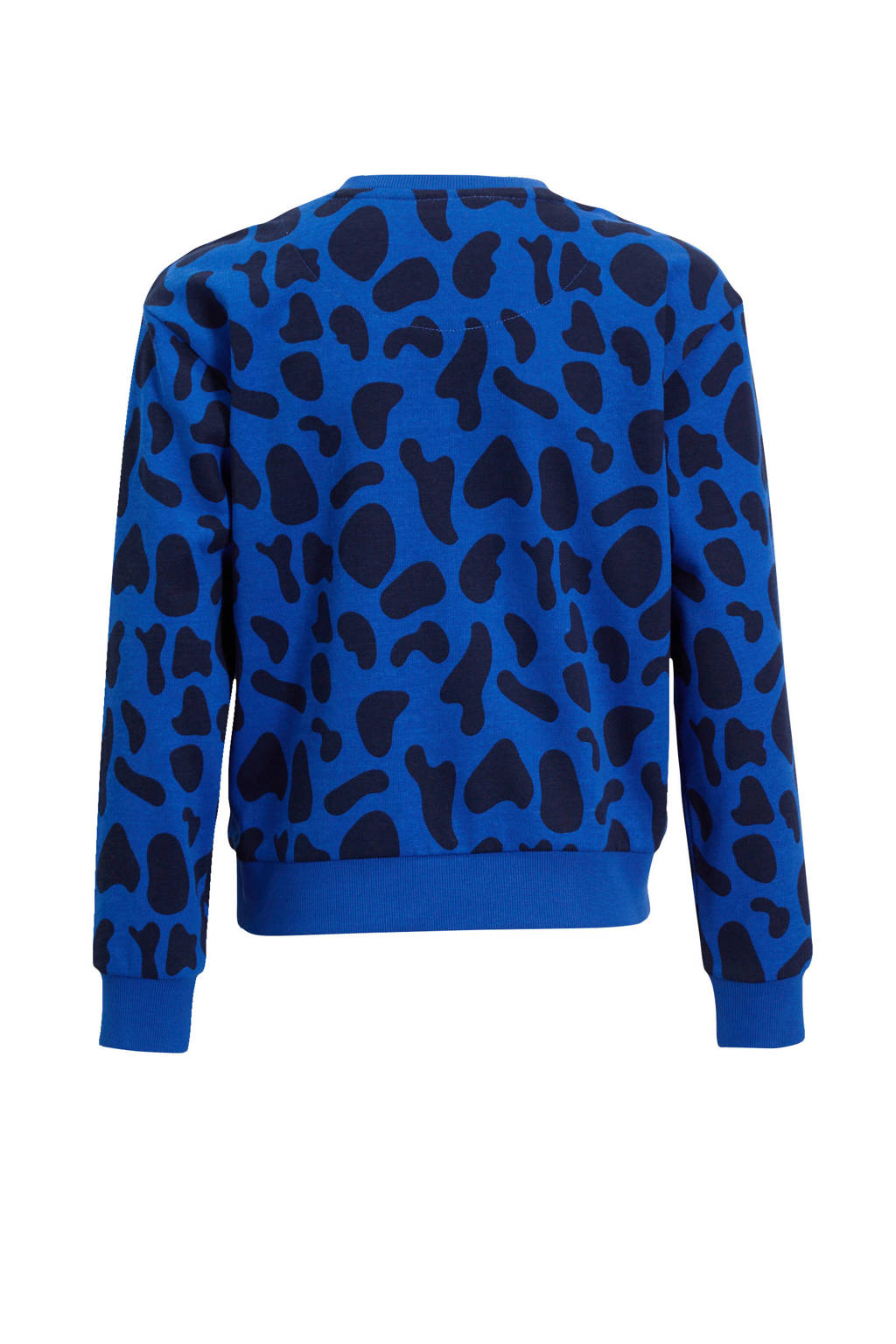Orange Stars sweater Rua met alloverprint blauw