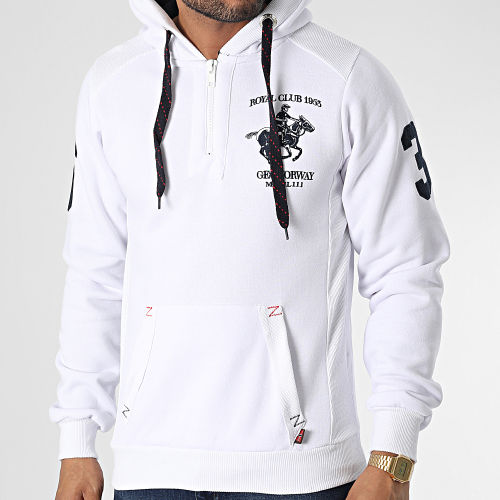 Sweat Capuche Folton Blanc