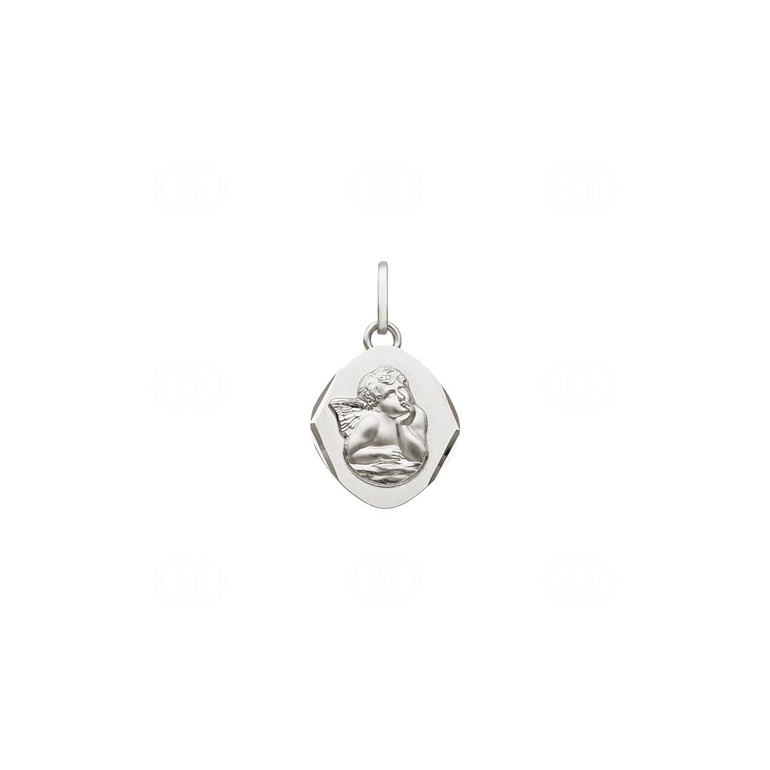 Anhänger 925 Silber rhodiniert Schutzengel 15x13mm