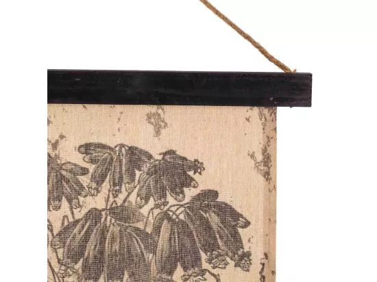 Toile parchemin imprimée sur tissu 55x75x2,5h