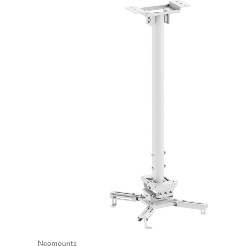 Neomounts CL25-550WH1 Support de plafond pour vidéoprojecteur - h74.5-114.5 cm - installation facile - orientable