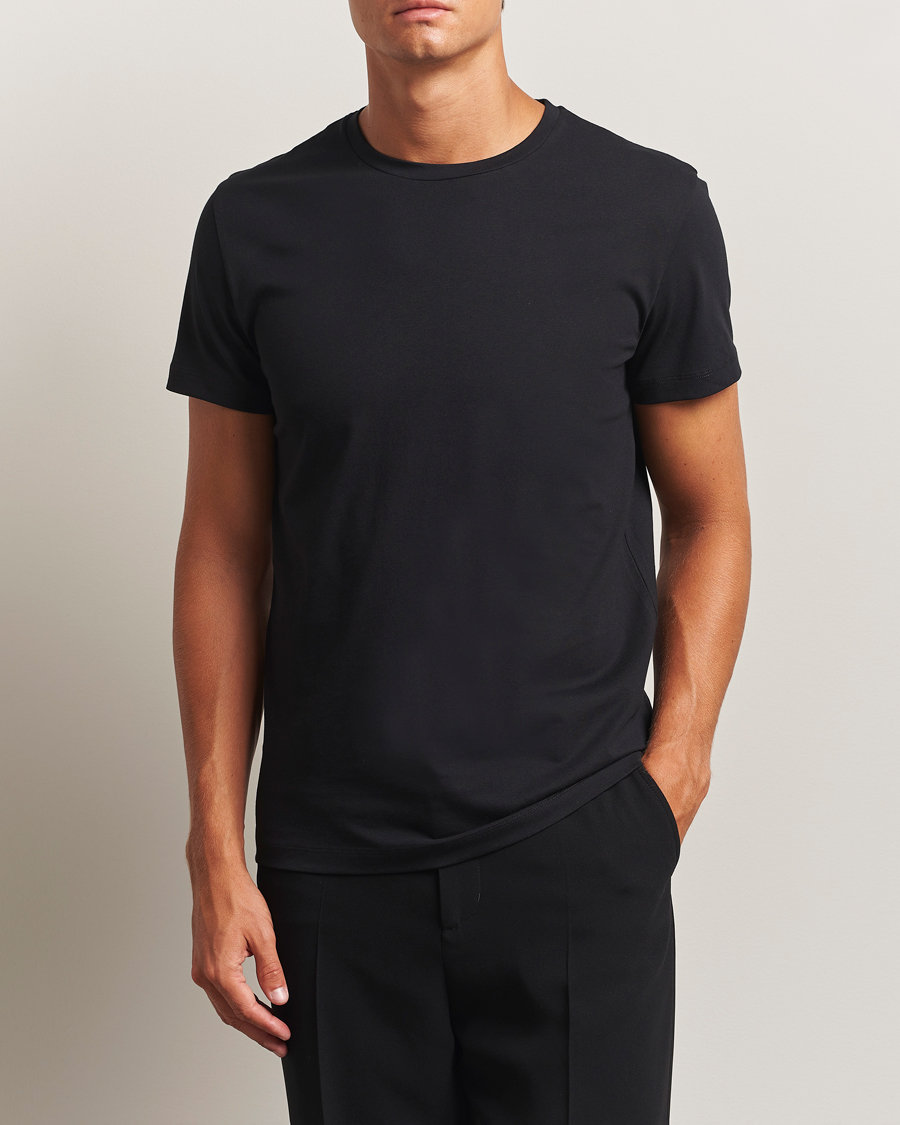 Filippa K Lightweight Cotton Crew Neck T-Shirt Black