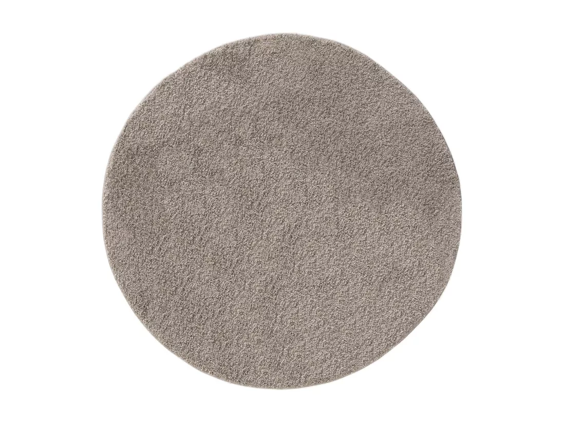 Tapis à poils longs Soho Gris clair ø 80 cm rond