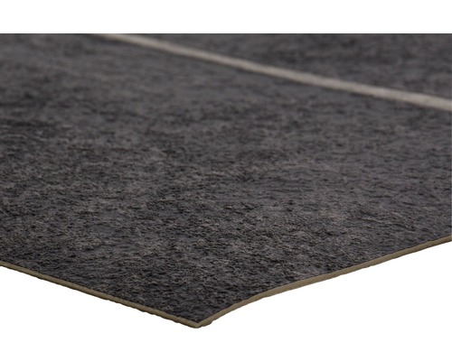 PVC vloer van Mima, tegellook, antraciet, 300 cm breed (per meter verkocht)