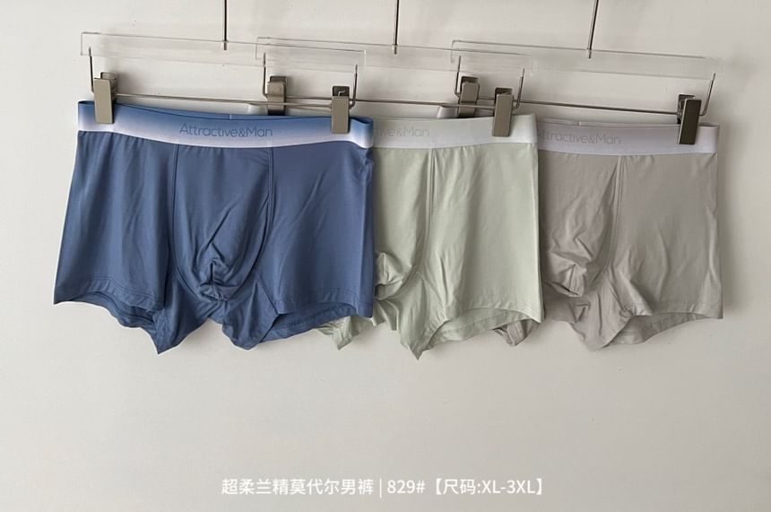 Yunlela - Set van 3: Boxershorts met letters