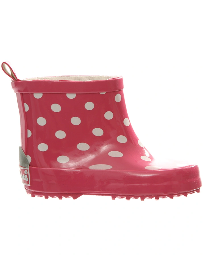Gummistiefel PUNKTE halbhoch in pink
