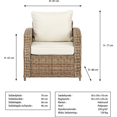 Vila Gotland loungestol - natur