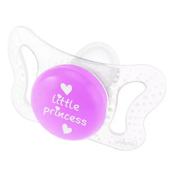 Chupeta Chicco Physio Forma Micro de Silicone +0m Crown, Pacote com 2 unidades + Caixa Esterilizadora
