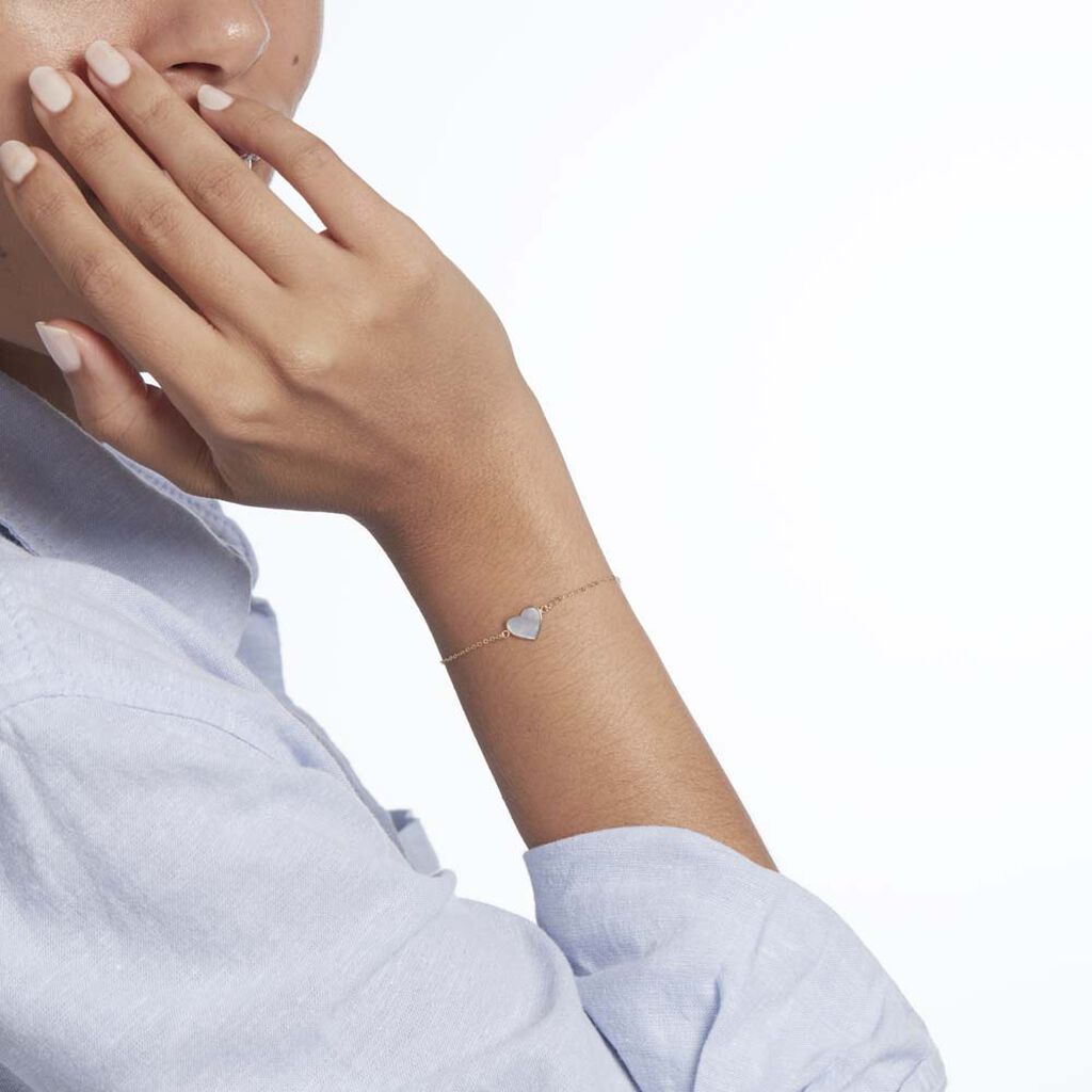 Bracelet Or Jaune Pervenche Nacre