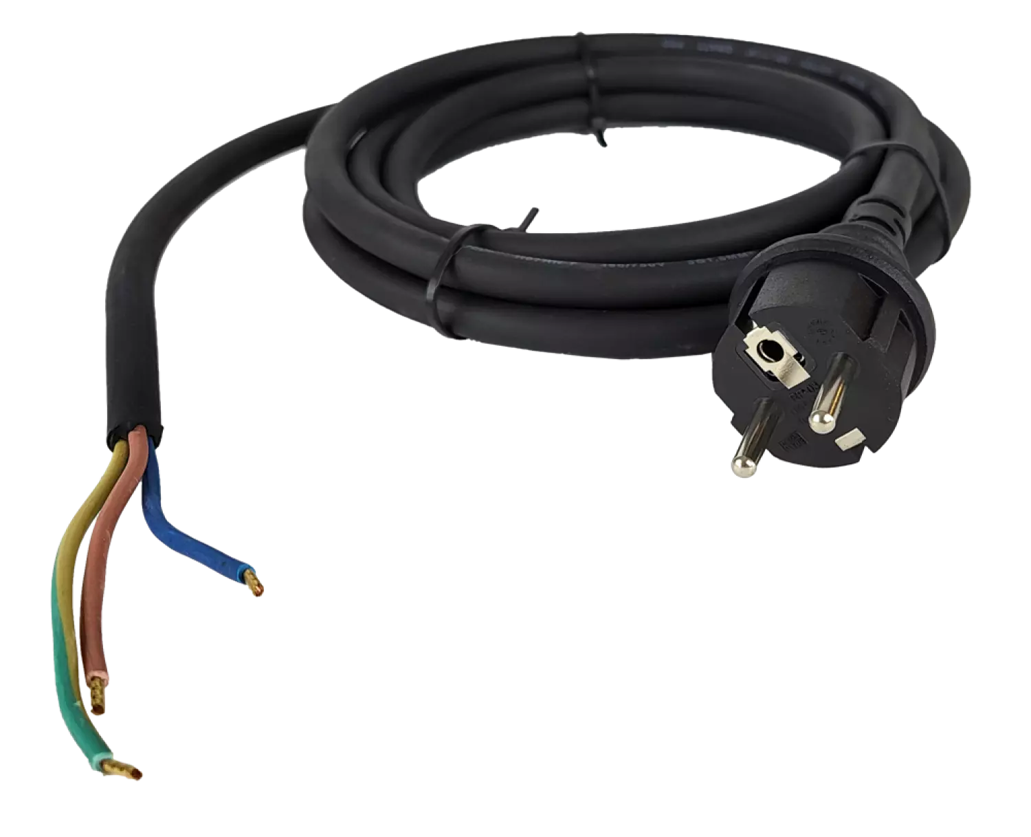 QwattPro 2511123 Aansluitkabel - 3G1,5 H07RN-F - Zwart - IP44 - 3m