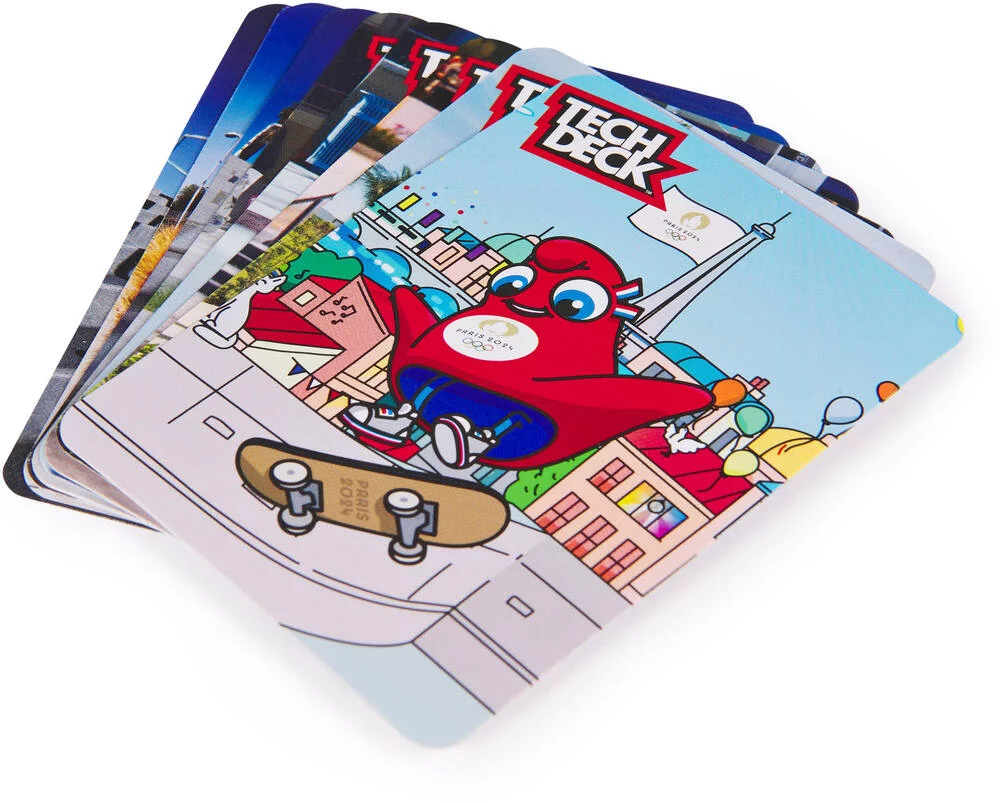 TECH DECK -  COFFRET JEUX OLYMPIQUES PARIS 2024 - 8 FINGER SKATES