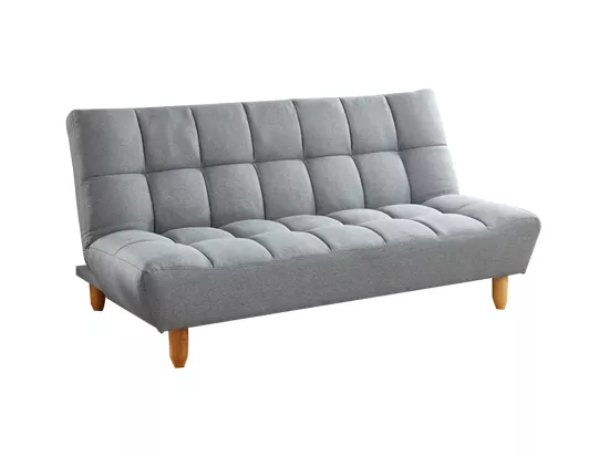 Canapé modulable convertible en tissu gris ESTEBAN