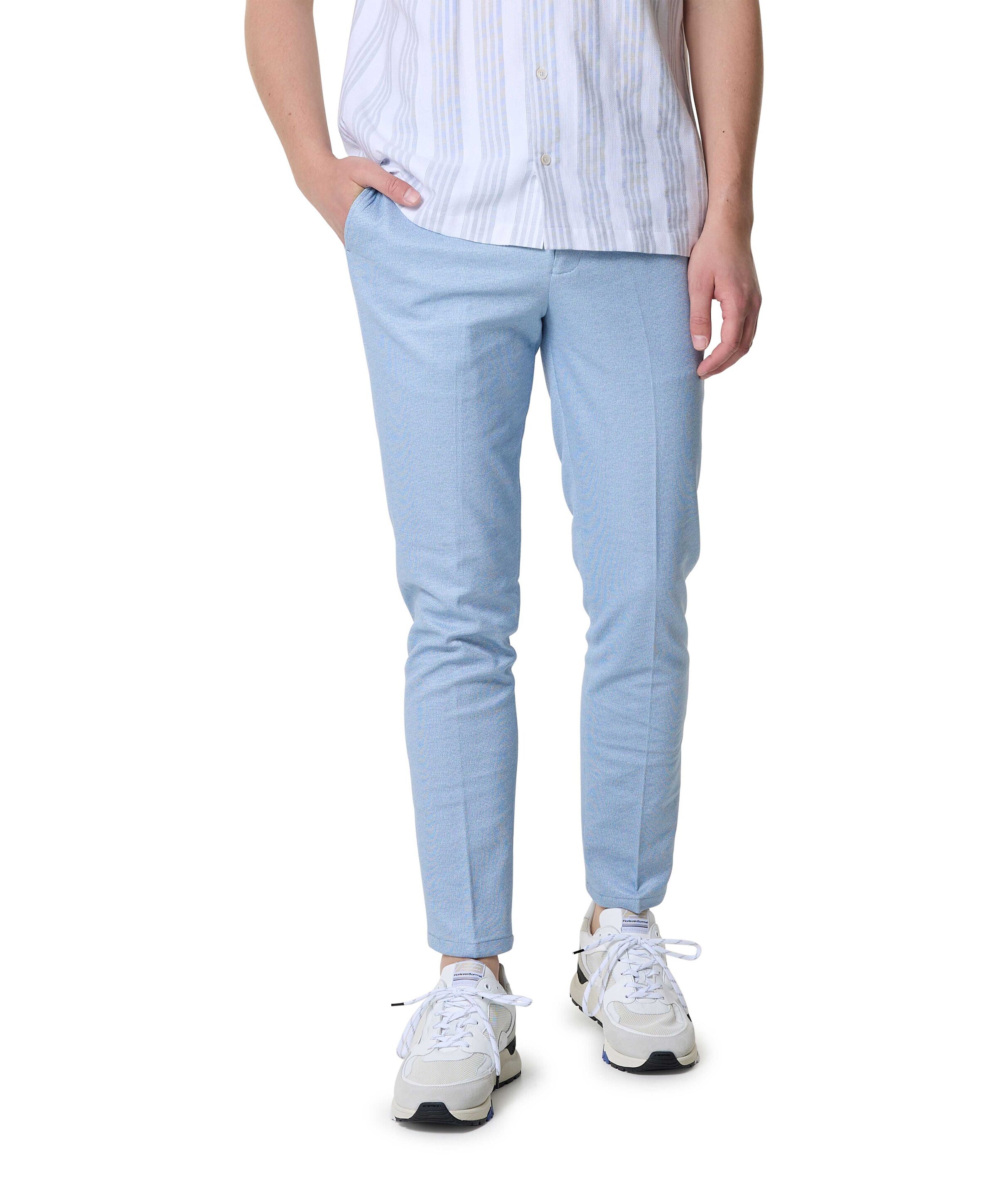 A Fish Named Fred Trouser structure heren pantalon blauw