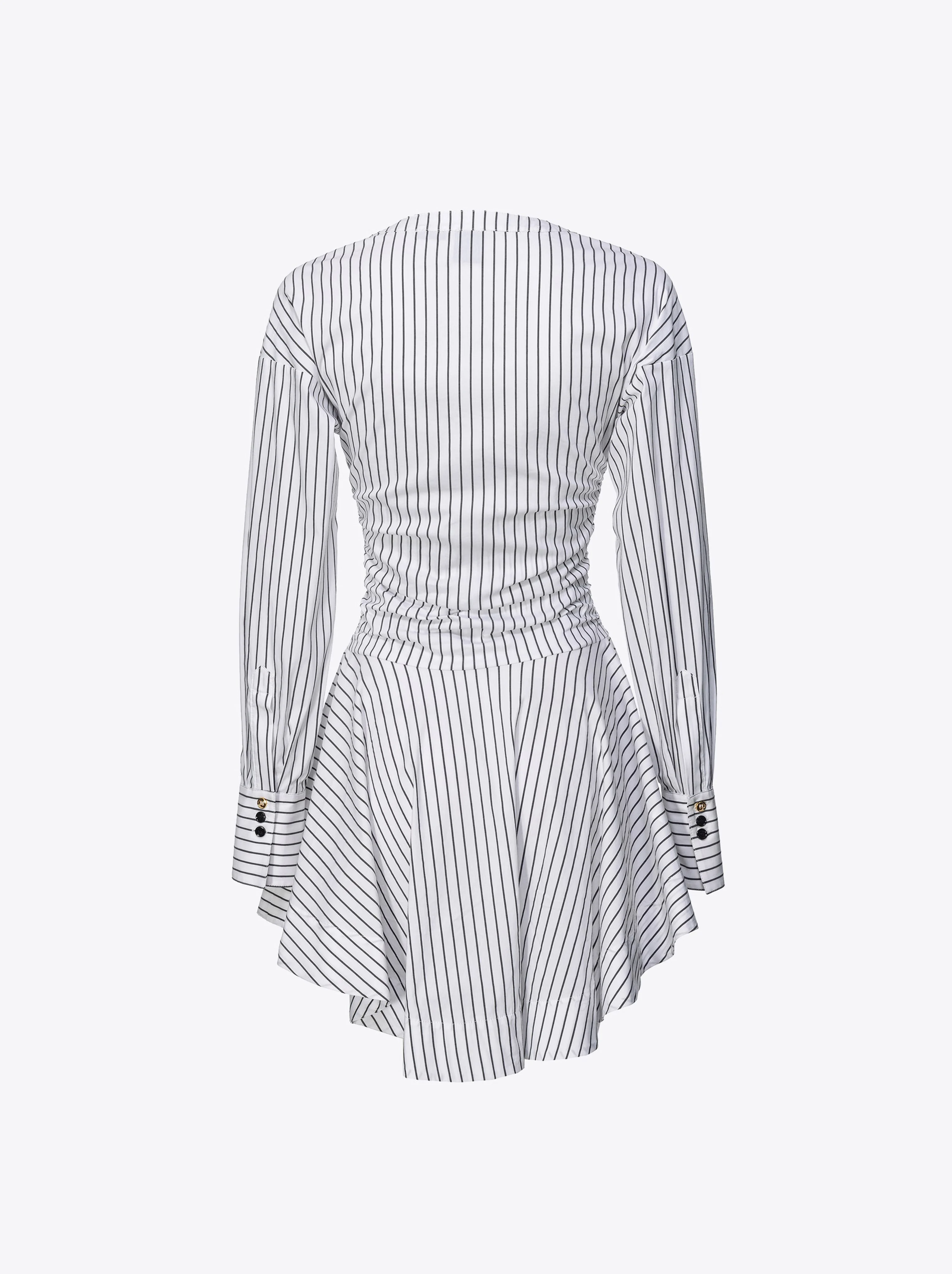 Robe chemise à rayures verticales | Rayé